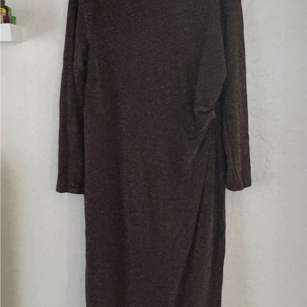 SHEIN Chocolate Long Sleeve Dress